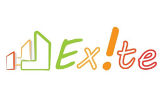 Projektlogo von Excite. Farbenfroher Schriftzug