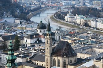 Salzburg aus der Vogelperspektive